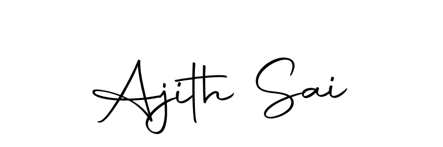 Make a beautiful signature design for name Ajith Sai. Use this online signature maker to create a handwritten signature for free. Ajith Sai signature style 10 images and pictures png