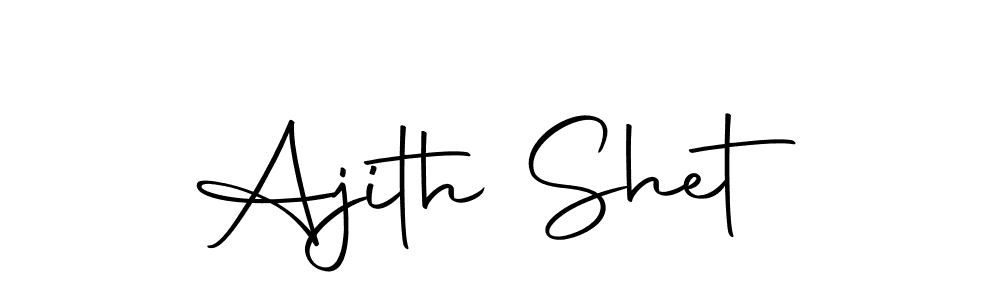 Use a signature maker to create a handwritten signature online. With this signature software, you can design (Autography-DOLnW) your own signature for name Ajith Shet. Ajith Shet signature style 10 images and pictures png