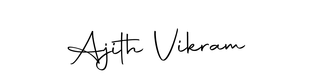 Design your own signature with our free online signature maker. With this signature software, you can create a handwritten (Autography-DOLnW) signature for name Ajith Vikram. Ajith Vikram signature style 10 images and pictures png