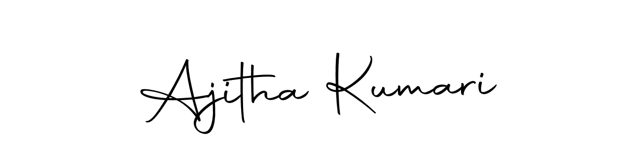 Create a beautiful signature design for name Ajitha Kumari. With this signature (Autography-DOLnW) fonts, you can make a handwritten signature for free. Ajitha Kumari signature style 10 images and pictures png