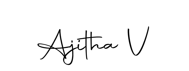 How to Draw Ajitha V signature style? Autography-DOLnW is a latest design signature styles for name Ajitha V. Ajitha V signature style 10 images and pictures png