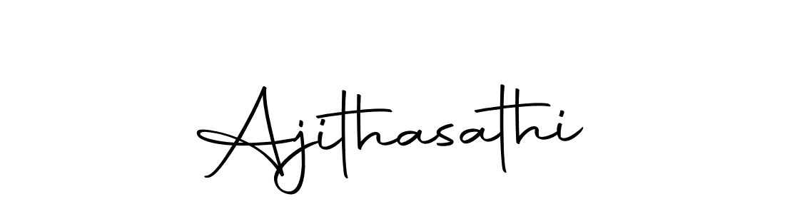 Design your own signature with our free online signature maker. With this signature software, you can create a handwritten (Autography-DOLnW) signature for name Ajithasathi. Ajithasathi signature style 10 images and pictures png