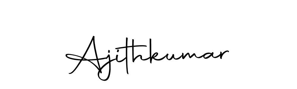 Use a signature maker to create a handwritten signature online. With this signature software, you can design (Autography-DOLnW) your own signature for name Ajithkumar. Ajithkumar signature style 10 images and pictures png