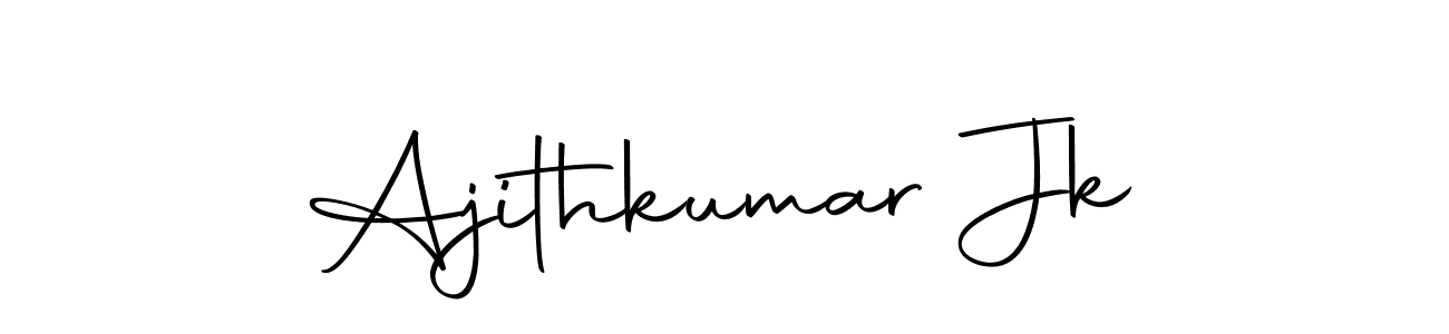 if you are searching for the best signature style for your name Ajithkumar Jk. so please give up your signature search. here we have designed multiple signature styles  using Autography-DOLnW. Ajithkumar Jk signature style 10 images and pictures png