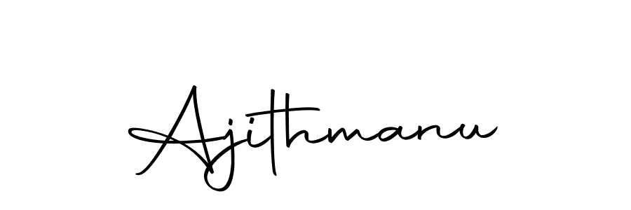 Design your own signature with our free online signature maker. With this signature software, you can create a handwritten (Autography-DOLnW) signature for name Ajithmanu. Ajithmanu signature style 10 images and pictures png