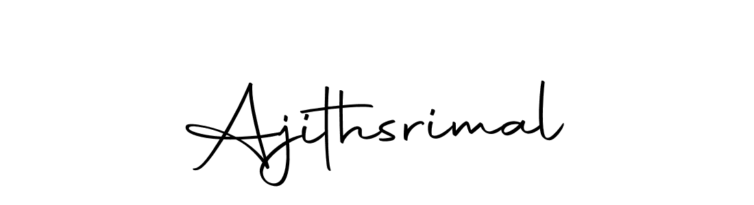 Make a beautiful signature design for name Ajithsrimal. Use this online signature maker to create a handwritten signature for free. Ajithsrimal signature style 10 images and pictures png