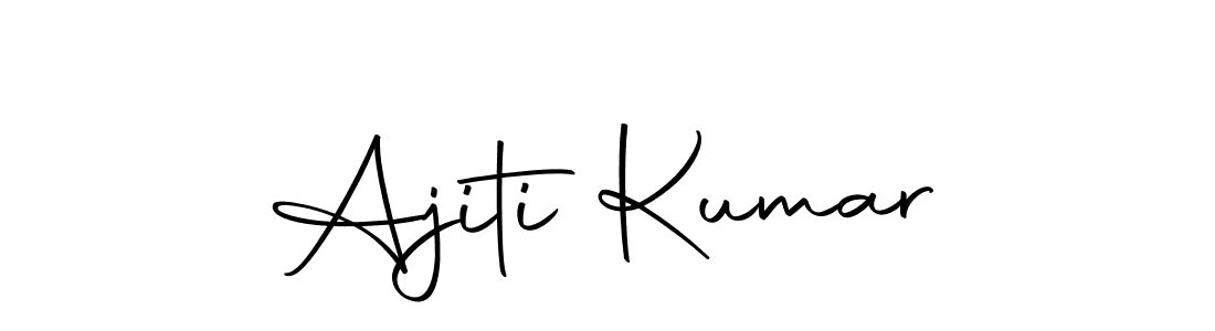 Create a beautiful signature design for name Ajiti Kumar. With this signature (Autography-DOLnW) fonts, you can make a handwritten signature for free. Ajiti Kumar signature style 10 images and pictures png