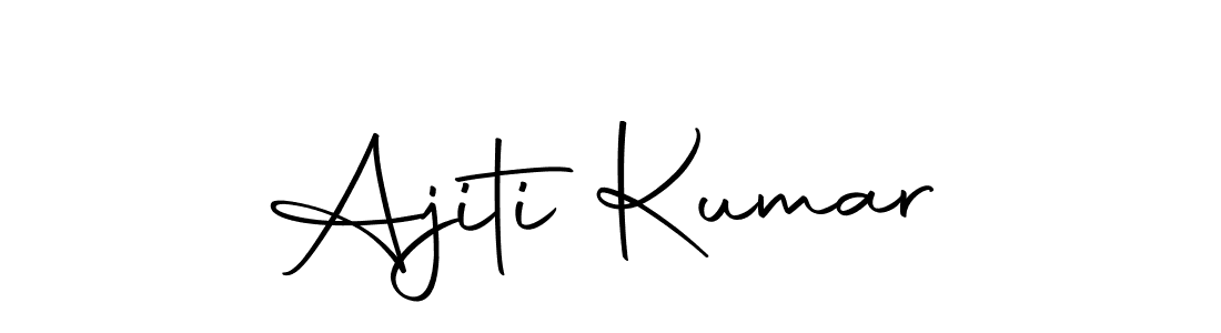 Create a beautiful signature design for name Ajiti Kumar. With this signature (Autography-DOLnW) fonts, you can make a handwritten signature for free. Ajiti Kumar signature style 10 images and pictures png