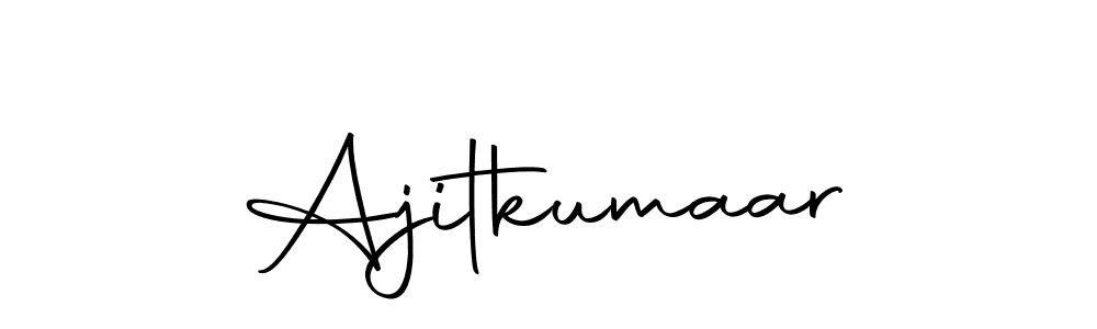 Make a beautiful signature design for name Ajitkumaar. Use this online signature maker to create a handwritten signature for free. Ajitkumaar signature style 10 images and pictures png