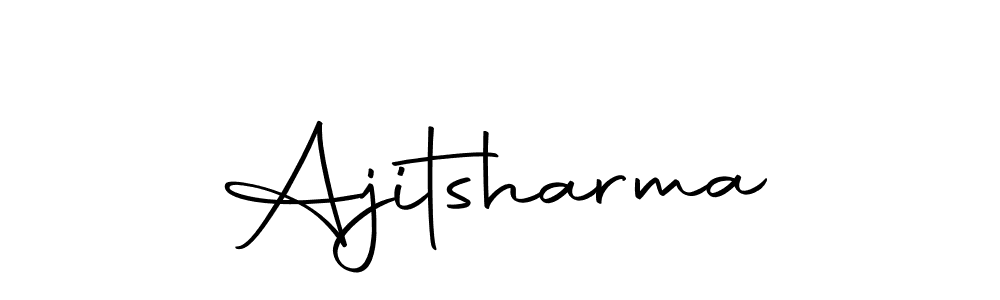 Also we have Ajitsharma name is the best signature style. Create professional handwritten signature collection using Autography-DOLnW autograph style. Ajitsharma signature style 10 images and pictures png