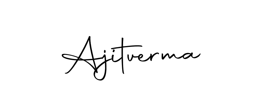 Make a beautiful signature design for name Ajitverma. Use this online signature maker to create a handwritten signature for free. Ajitverma signature style 10 images and pictures png