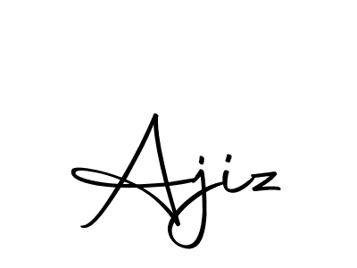 You should practise on your own different ways (Autography-DOLnW) to write your name (Ajiz) in signature. don't let someone else do it for you. Ajiz signature style 10 images and pictures png