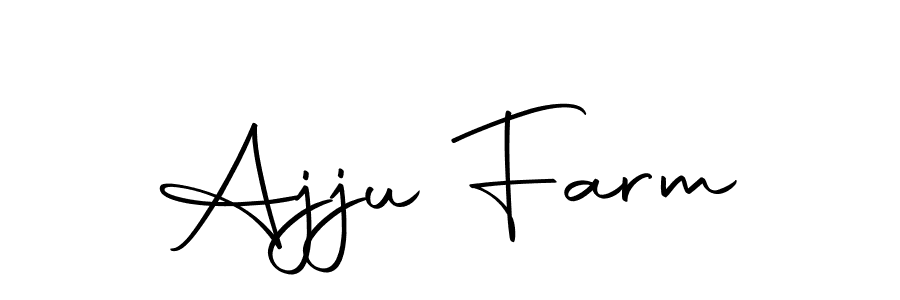 Use a signature maker to create a handwritten signature online. With this signature software, you can design (Autography-DOLnW) your own signature for name Ajju Farm. Ajju Farm signature style 10 images and pictures png
