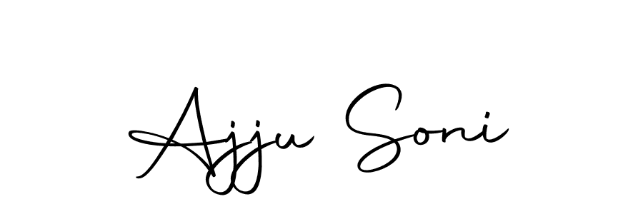 if you are searching for the best signature style for your name Ajju Soni. so please give up your signature search. here we have designed multiple signature styles  using Autography-DOLnW. Ajju Soni signature style 10 images and pictures png