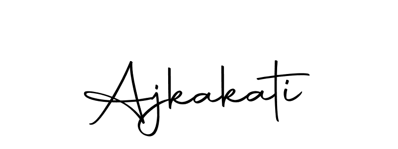 You should practise on your own different ways (Autography-DOLnW) to write your name (Ajkakati) in signature. don't let someone else do it for you. Ajkakati signature style 10 images and pictures png