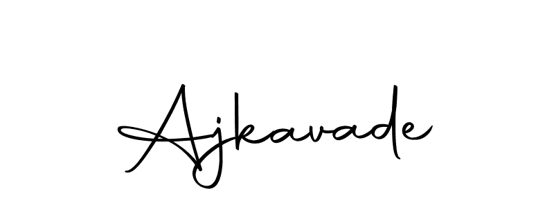 Create a beautiful signature design for name Ajkavade. With this signature (Autography-DOLnW) fonts, you can make a handwritten signature for free. Ajkavade signature style 10 images and pictures png