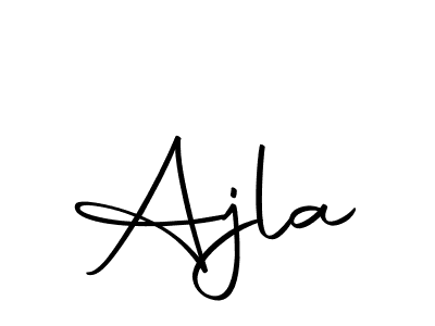 Use a signature maker to create a handwritten signature online. With this signature software, you can design (Autography-DOLnW) your own signature for name Ajla. Ajla signature style 10 images and pictures png