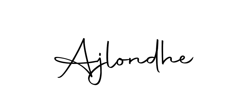 How to make Ajlondhe signature? Autography-DOLnW is a professional autograph style. Create handwritten signature for Ajlondhe name. Ajlondhe signature style 10 images and pictures png