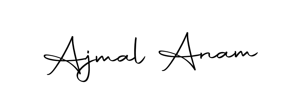 You should practise on your own different ways (Autography-DOLnW) to write your name (Ajmal Anam) in signature. don't let someone else do it for you. Ajmal Anam signature style 10 images and pictures png