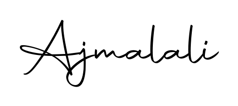 A modern signature idea for name Ajmalali using Autography-DOLnW font. Clean strokes and elegant curves make it stand out instantly. Ajmalali signature style 10 images and pictures png