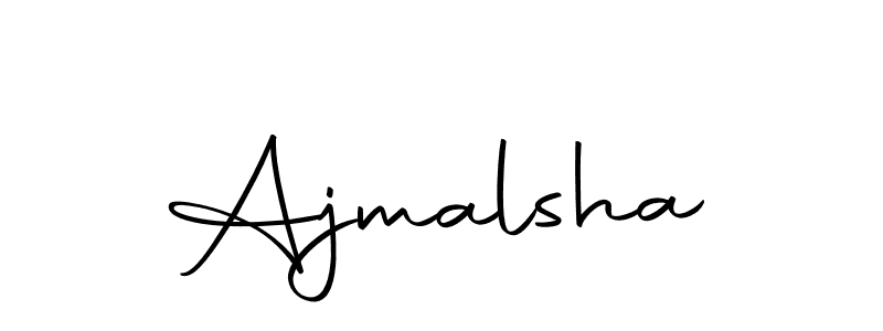 Make a beautiful signature design for name Ajmalsha. With this signature (Autography-DOLnW) style, you can create a handwritten signature for free. Ajmalsha signature style 10 images and pictures png