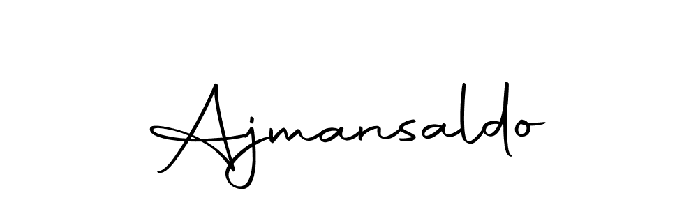 Design your own signature with our free online signature maker. With this signature software, you can create a handwritten (Autography-DOLnW) signature for name Ajmansaldo. Ajmansaldo signature style 10 images and pictures png