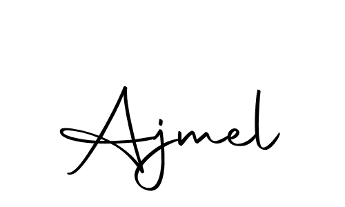Create a beautiful signature design for name Ajmel. With this signature (Autography-DOLnW) fonts, you can make a handwritten signature for free. Ajmel signature style 10 images and pictures png