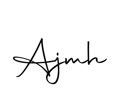 Make a beautiful signature design for name Ajmh. Use this online signature maker to create a handwritten signature for free. Ajmh signature style 10 images and pictures png