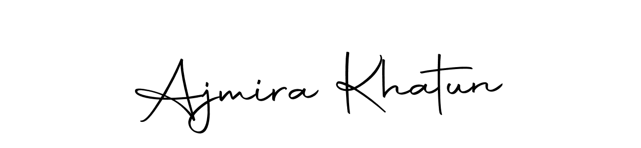 You should practise on your own different ways (Autography-DOLnW) to write your name (Ajmira Khatun) in signature. don't let someone else do it for you. Ajmira Khatun signature style 10 images and pictures png