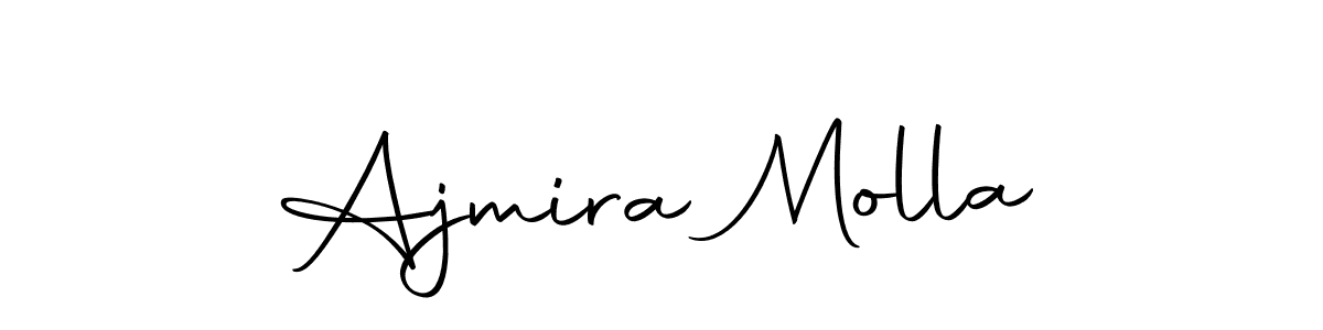 Design your own signature with our free online signature maker. With this signature software, you can create a handwritten (Autography-DOLnW) signature for name Ajmira Molla. Ajmira Molla signature style 10 images and pictures png