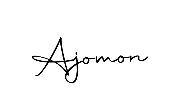 Use a signature maker to create a handwritten signature online. With this signature software, you can design (Autography-DOLnW) your own signature for name Ajomon. Ajomon signature style 10 images and pictures png
