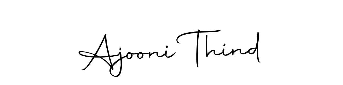 You should practise on your own different ways (Autography-DOLnW) to write your name (Ajooni Thind) in signature. don't let someone else do it for you. Ajooni Thind signature style 10 images and pictures png