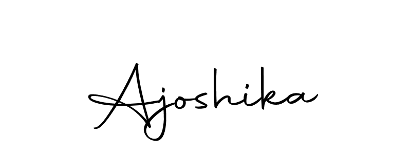 Ajoshika stylish signature style. Best Handwritten Sign (Autography-DOLnW) for my name. Handwritten Signature Collection Ideas for my name Ajoshika. Ajoshika signature style 10 images and pictures png