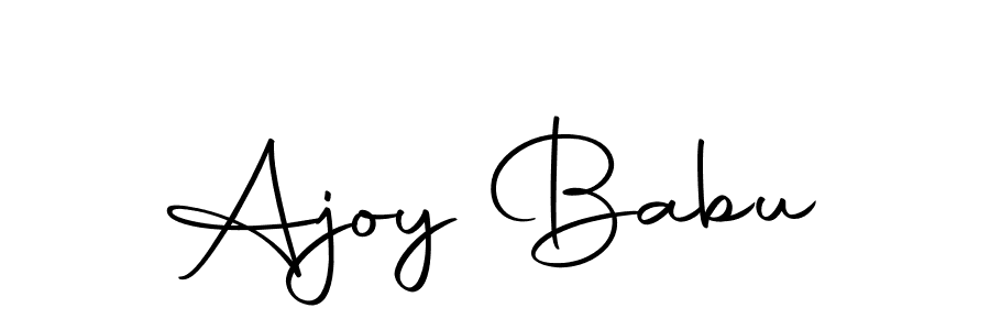Design your own signature with our free online signature maker. With this signature software, you can create a handwritten (Autography-DOLnW) signature for name Ajoy Babu. Ajoy Babu signature style 10 images and pictures png