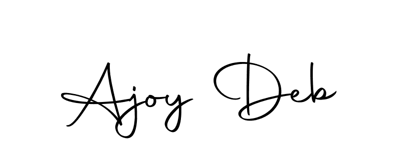 Create a beautiful signature design for name Ajoy Deb. With this signature (Autography-DOLnW) fonts, you can make a handwritten signature for free. Ajoy Deb signature style 10 images and pictures png