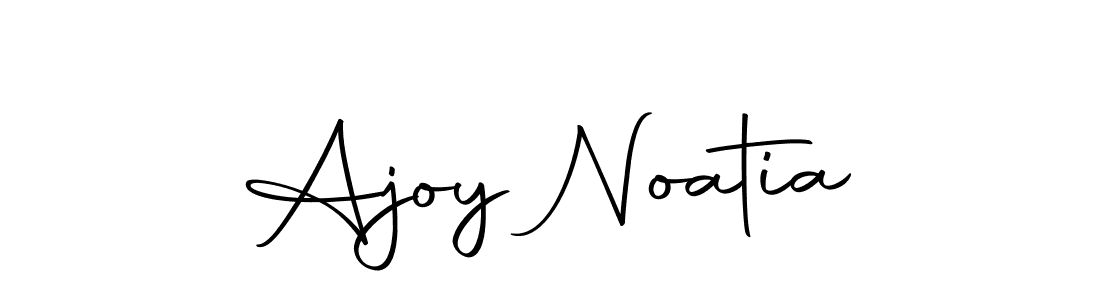 How to make Ajoy Noatia name signature. Use Autography-DOLnW style for creating short signs online. This is the latest handwritten sign. Ajoy Noatia signature style 10 images and pictures png