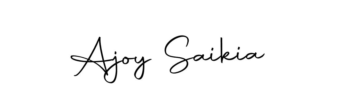 The best way (Autography-DOLnW) to make a short signature is to pick only two or three words in your name. The name Ajoy Saikia include a total of six letters. For converting this name. Ajoy Saikia signature style 10 images and pictures png