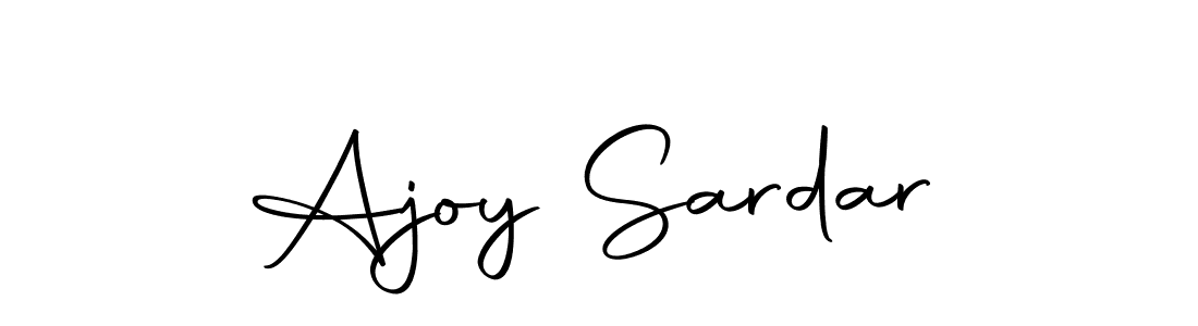 Create a beautiful signature design for name Ajoy Sardar. With this signature (Autography-DOLnW) fonts, you can make a handwritten signature for free. Ajoy Sardar signature style 10 images and pictures png