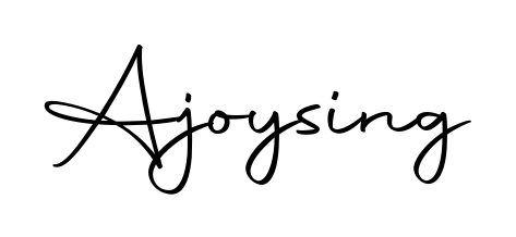 A stylish, flowing autograph style designed for name Ajoysing using Autography-DOLnW typography. Perfect for digital creative projects. Ajoysing signature style 10 images and pictures png