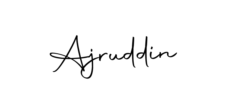 Make a beautiful signature design for name Ajruddin. With this signature (Autography-DOLnW) style, you can create a handwritten signature for free. Ajruddin signature style 10 images and pictures png