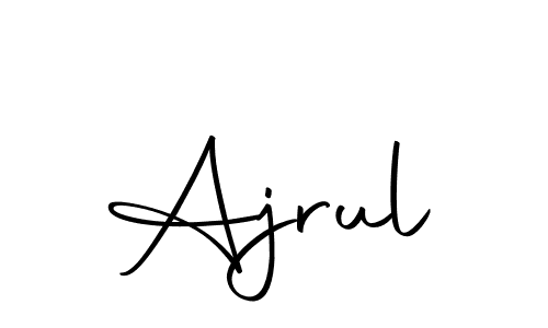 Design your own signature with our free online signature maker. With this signature software, you can create a handwritten (Autography-DOLnW) signature for name Ajrul. Ajrul signature style 10 images and pictures png
