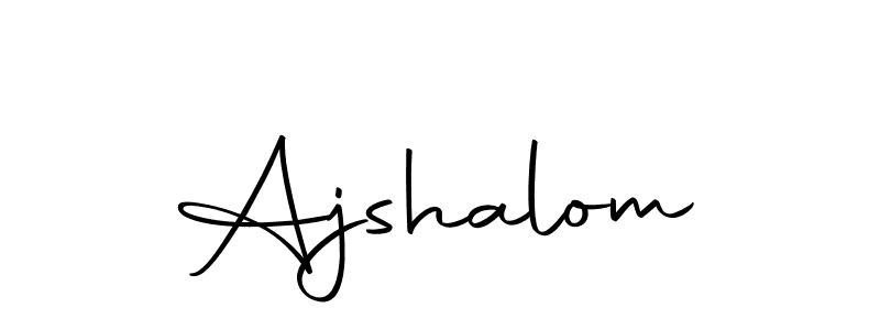 Ajshalom stylish signature style. Best Handwritten Sign (Autography-DOLnW) for my name. Handwritten Signature Collection Ideas for my name Ajshalom. Ajshalom signature style 10 images and pictures png