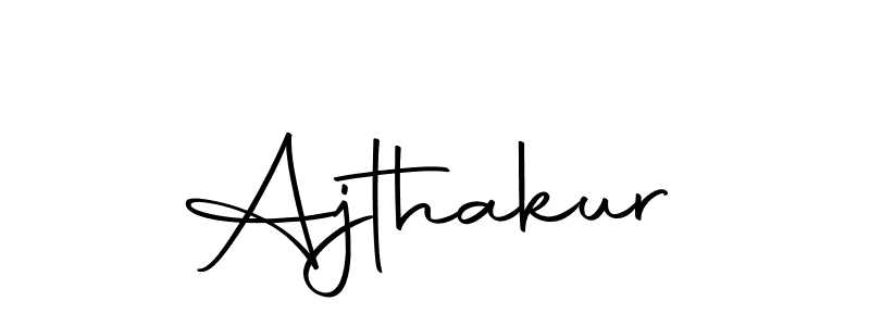 Also we have Ajthakur name is the best signature style. Create professional handwritten signature collection using Autography-DOLnW autograph style. Ajthakur signature style 10 images and pictures png