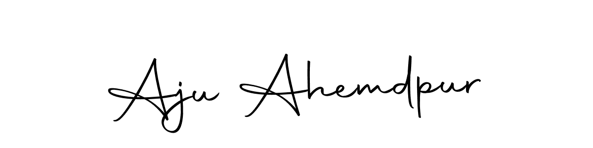 Make a beautiful signature design for name Aju Ahemdpur. Use this online signature maker to create a handwritten signature for free. Aju Ahemdpur signature style 10 images and pictures png