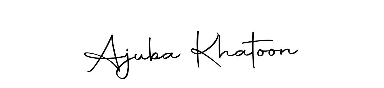 Here are the top 10 professional signature styles for the name Ajuba Khatoon. These are the best autograph styles you can use for your name. Ajuba Khatoon signature style 10 images and pictures png