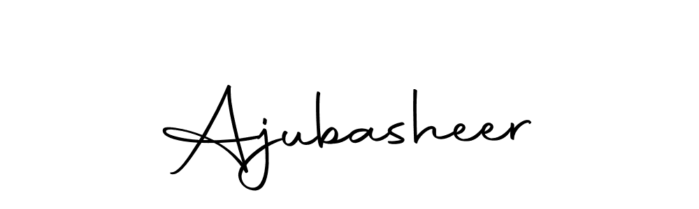 Also we have Ajubasheer name is the best signature style. Create professional handwritten signature collection using Autography-DOLnW autograph style. Ajubasheer signature style 10 images and pictures png