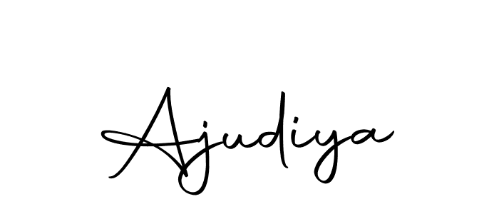 Make a beautiful signature design for name Ajudiya. With this signature (Autography-DOLnW) style, you can create a handwritten signature for free. Ajudiya signature style 10 images and pictures png
