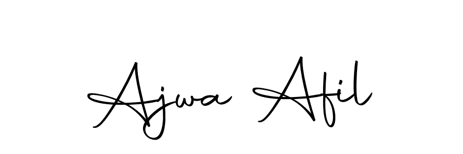 Ajwa Afil stylish signature style. Best Handwritten Sign (Autography-DOLnW) for my name. Handwritten Signature Collection Ideas for my name Ajwa Afil. Ajwa Afil signature style 10 images and pictures png