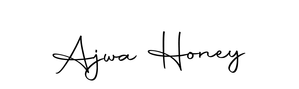 if you are searching for the best signature style for your name Ajwa Honey. so please give up your signature search. here we have designed multiple signature styles  using Autography-DOLnW. Ajwa Honey signature style 10 images and pictures png