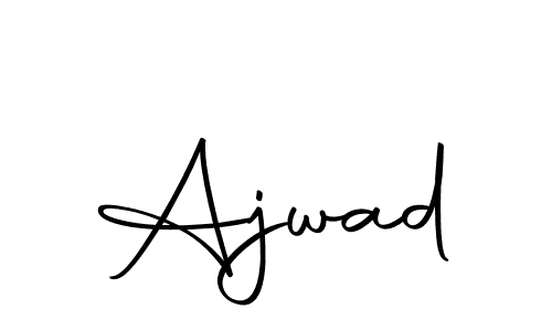 Use a signature maker to create a handwritten signature online. With this signature software, you can design (Autography-DOLnW) your own signature for name Ajwad. Ajwad signature style 10 images and pictures png